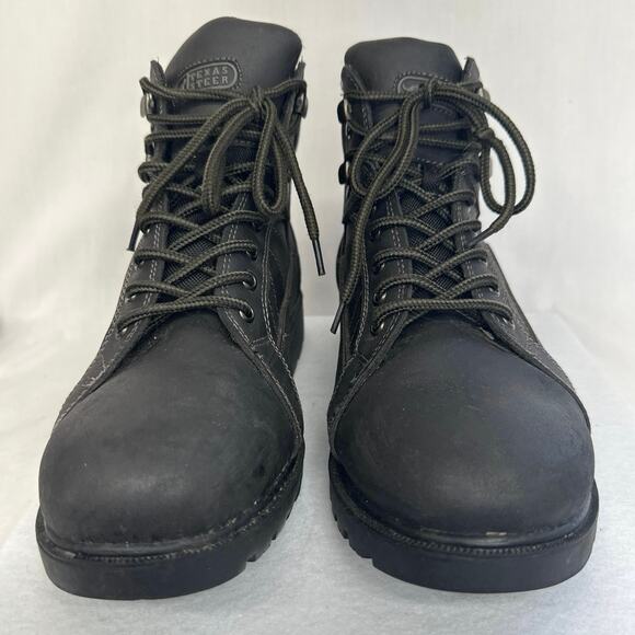 Texas Steer black work/safety boots men 8.5 slip & Oil resistant . - Picture 3 of 8